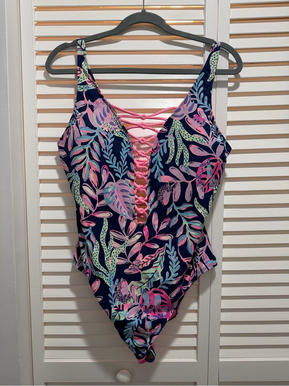 Lilly Pulitzer One Piece Lattice Swimsuit